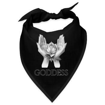 GÖTTIN (Untertitel) #032 - Bandana - Schwarz - Vorne