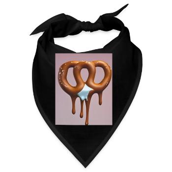 Schmelzende Eisbrezel - Bandana - Schwarz - Vorne