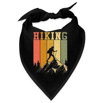 Wandern | Bergsteiger | Wanderlust | Klettern - Bandana - Schwarz - Vorne
