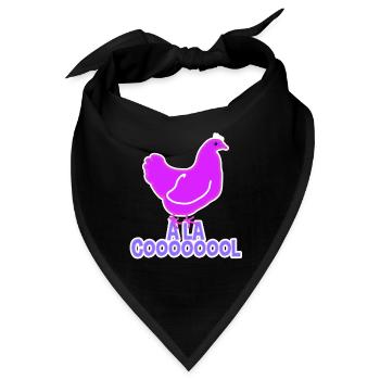 Coole Henne - Bandana - Schwarz - Vorne
