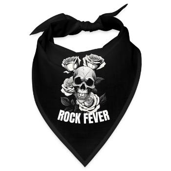 Rock Fever Skull - Bandana - Schwarz - Vorne