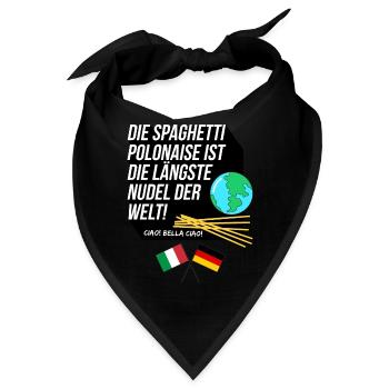 Spaghetti Polonaise - Bandana - Schwarz - Vorne