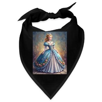 Königliche Eleganz - Bandana - Schwarz - Vorne
