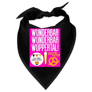 Wuppertal - Bandana - Schwarz - Vorne