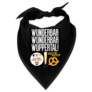 Wuppertal - Bandana - Schwarz - Vorne