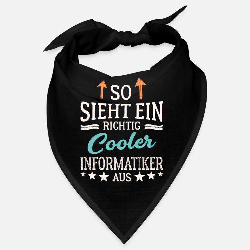 So sieht ein richtig cooler Informatiker aus - Bandana - Schwarz