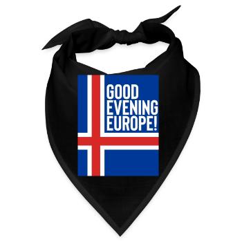 Island Eurovision Song Contest - Bandana - Schwarz - Vorne