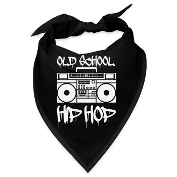 ghettoblaster old school - Bandana - Schwarz - Vorne