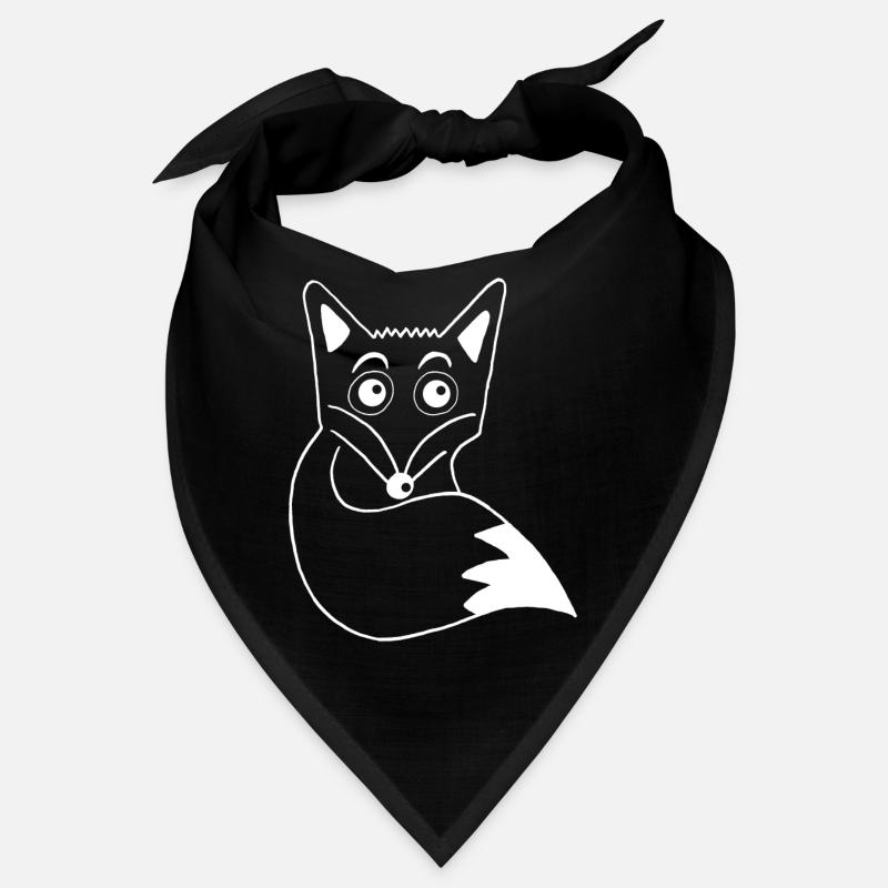 Renard blanc mignon Bandana