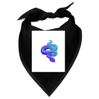 Blue Snake - Bandana - Schwarz - Vorne