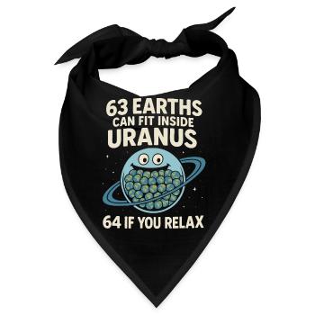 Astronomie Astronomie Astronomie Astronomie Witz - Bandana - Schwarz - Vorne