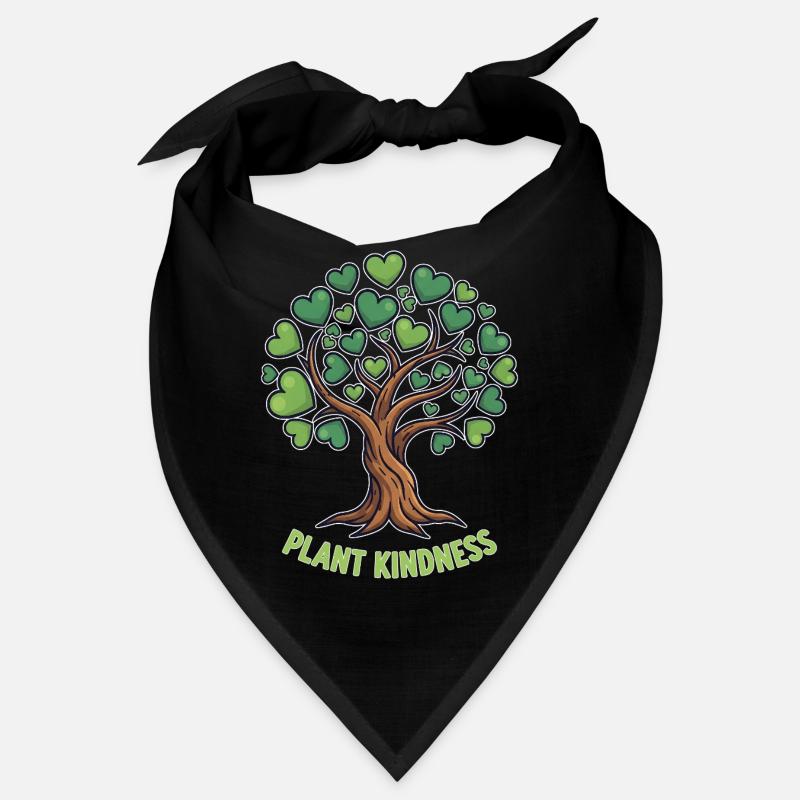 Plant Kindness Baum mit Herzblättern Bandana