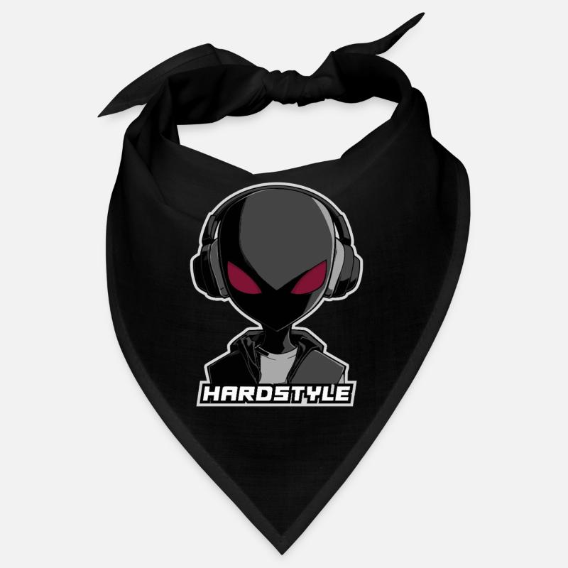 Hardstyle Alien – Musik Design mit Kopfhörern Bandana
