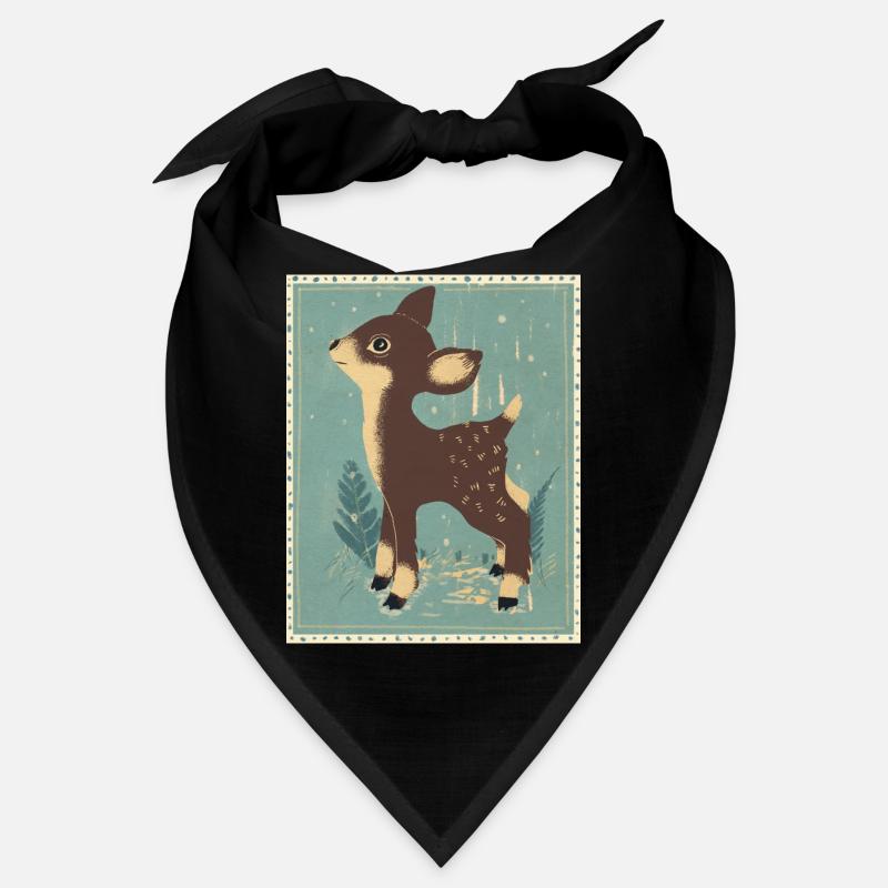 Cerfs dans la forêt rétro Bandana