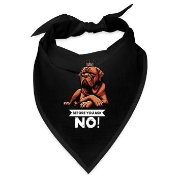 Before You Ask Bordeaux Dogge Bordeauxs Bordeaux - Bandana - Schwarz - Vorne
