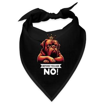 Before You Ask Bordeaux Dogge Bordeauxs Bordeaux - Bandana - Schwarz - Vorne