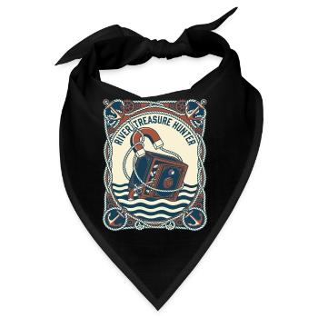 Magnetfischen Fluss Schatzsucher - Bandana - Schwarz - Vorne