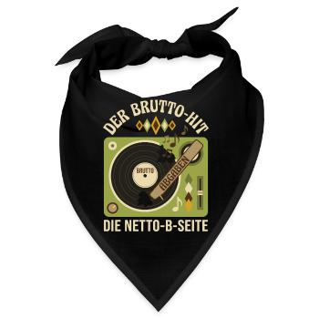 Der Brutto-Hit Die Netto-B-Seite - Bandana - Schwarz - Vorne