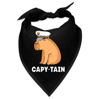 Capybara Capibara - Bandana - Schwarz - Vorne