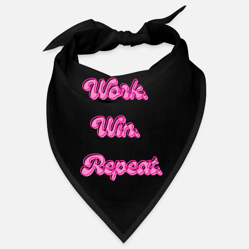 Work Win wiederholt Retro Neon Bandana