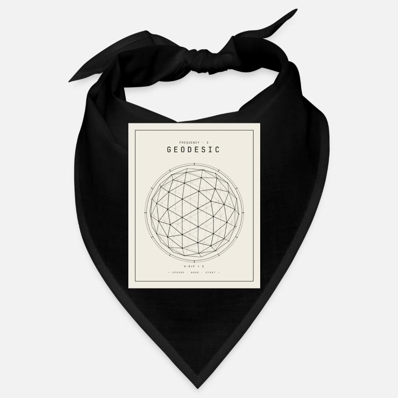 Geodesische Sphäre Geometrie Muster Bandana