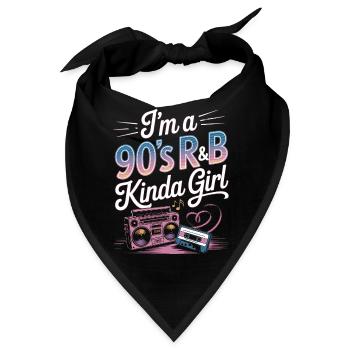 Ich bin ein 90er-Jahre-R&B-Mädchen-Retro-Mädchen - Bandana - Schwarz - Vorne