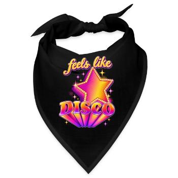 Fühlt sich wie Disko an - Bandana - Schwarz - Vorne