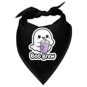 Kawaii Boo Brew Geist - Bandana - Schwarz - Vorne