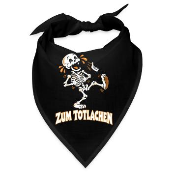 Zum Totlachen – Das lachende Skelett - Bandana - Schwarz - Vorne