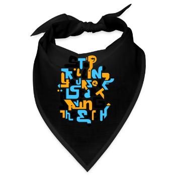 stopkillingyaself_3f - Bandana - Schwarz - Vorne