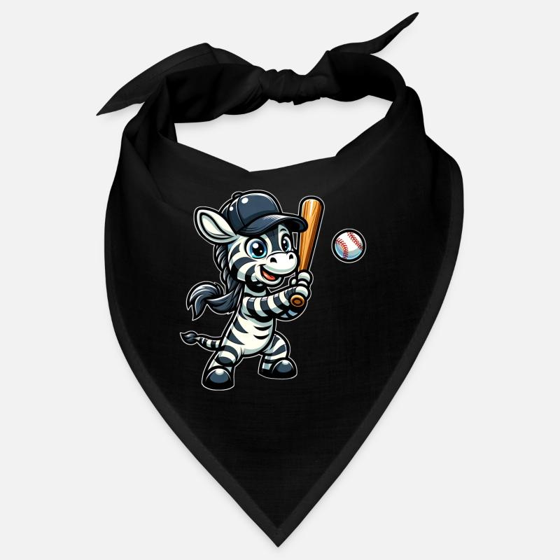 Zebra Baseball Player - Stripes, Speed Bandana