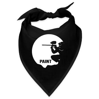 Gotcha Paintball Paintballspieler Markierer - Bandana - Schwarz - Vorne
