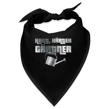 Hart, härter, Gärtner - Bandana - Schwarz - Vorne