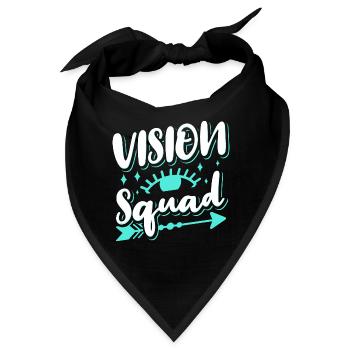 Augenarzt Brille Optometrist Vision Squad - Bandana - Schwarz - Vorne