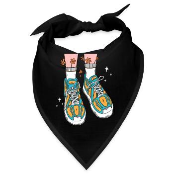BLUMEN SCHUHE - Bandana - Schwarz - Vorne