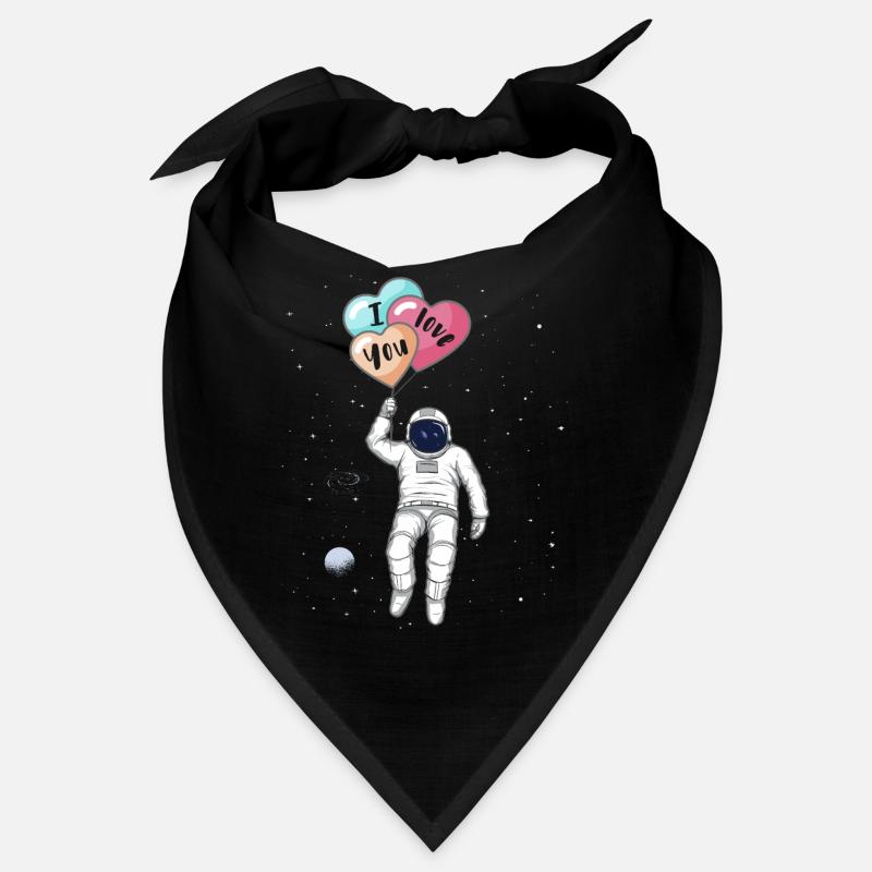 Astronaute, Je t’aime, ballons cardiaques Bandana