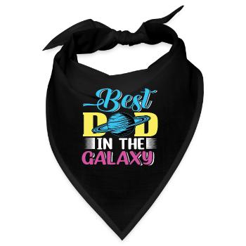 Bester Vater in der Galaxie - Bandana - Schwarz - Vorne