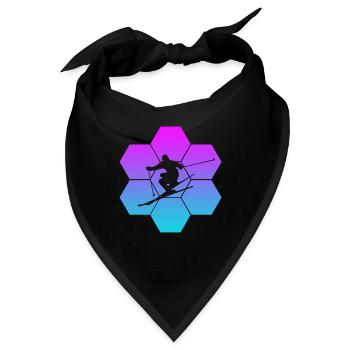 Skiing - Bandana - Schwarz - Vorne