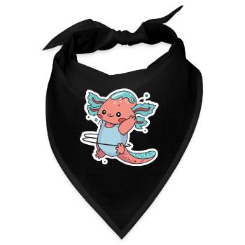 Hulahoop Axolotl - Bandana - Schwarz - Vorne