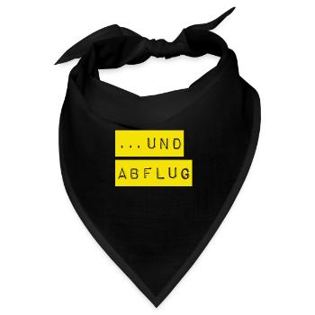 auf geht`s - Bandana - Schwarz - Vorne