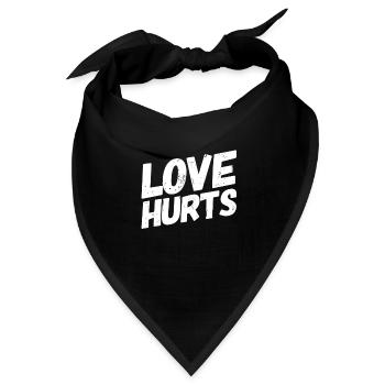 Liebe und Schmerz - Bandana - Schwarz - Vorne