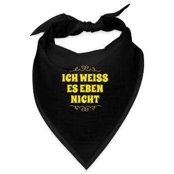 keinen Plan - Bandana - Schwarz - Vorne