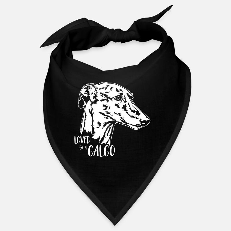 Loved by a GALGO Hundespruch Wilsigns Bandana
