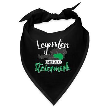 Legenden kommen aus der Steiermark - Bandana - Schwarz - Vorne