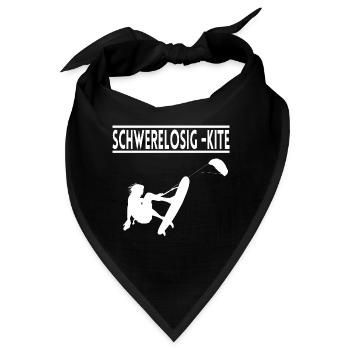 Schwerelosigkeit Kitesurfen Kiten für Kiter - Bandana - Schwarz - Vorne