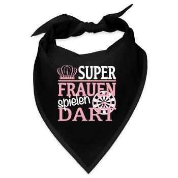Frauen Dart Darts - Bandana - Schwarz - Vorne