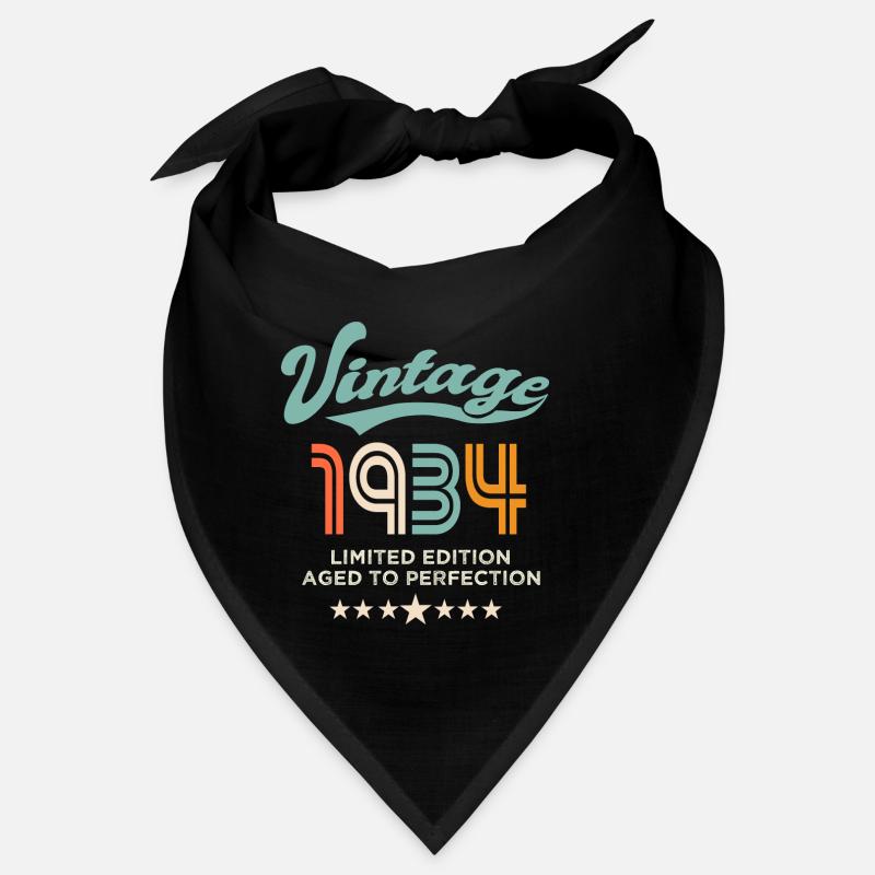 Né en 1934 Anniversaire 1934 90 ans Bandana