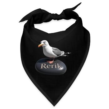 Rerik Ostseebad - Rerik Möwe - Bandana - Schwarz - Vorne