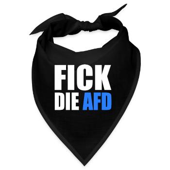 Fick die afd - Bandana - Schwarz - Vorne