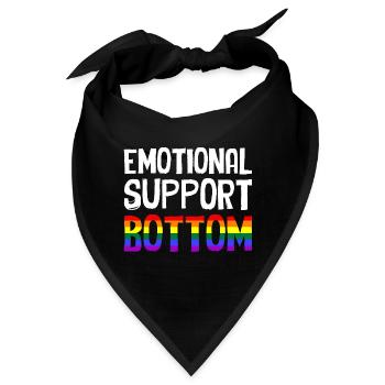 Emotional Support Bottom - Bandana - Schwarz - Vorne